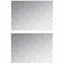 Trappe Tread Rektangulær 2 pcs Sølv 70 x 50 cm Aluminium