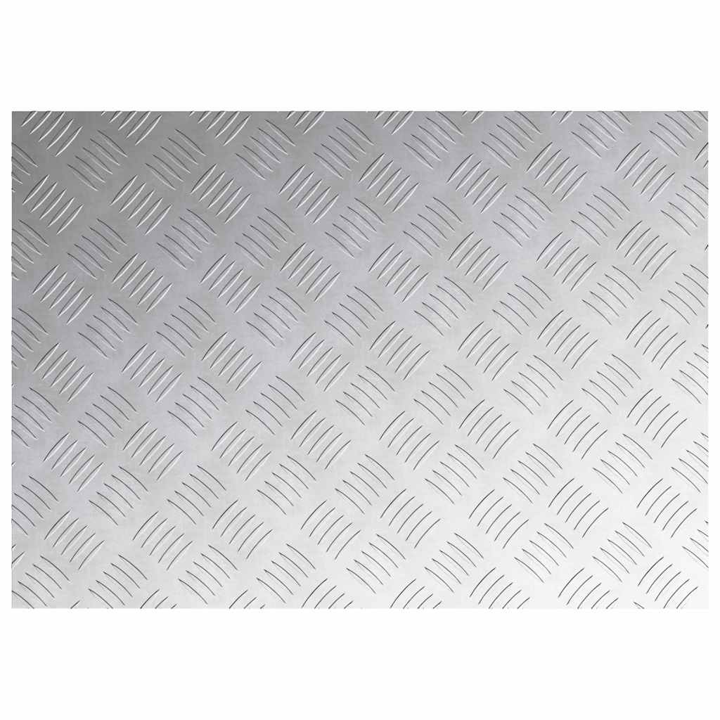 Trappe Tread Rektangulær 4 pcs Sølv 70 x 50 cm Aluminium