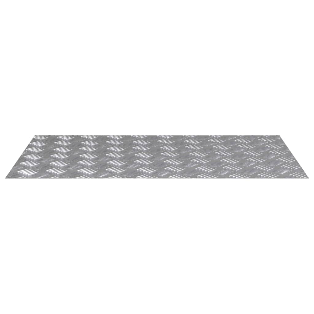 Trappe Tread Rektangulær 4 pcs Sølv 80 x 50 cm Aluminium