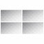 Trappe Tread Rektangulær 4 pcs Sølv 90 x 50 cm Aluminium