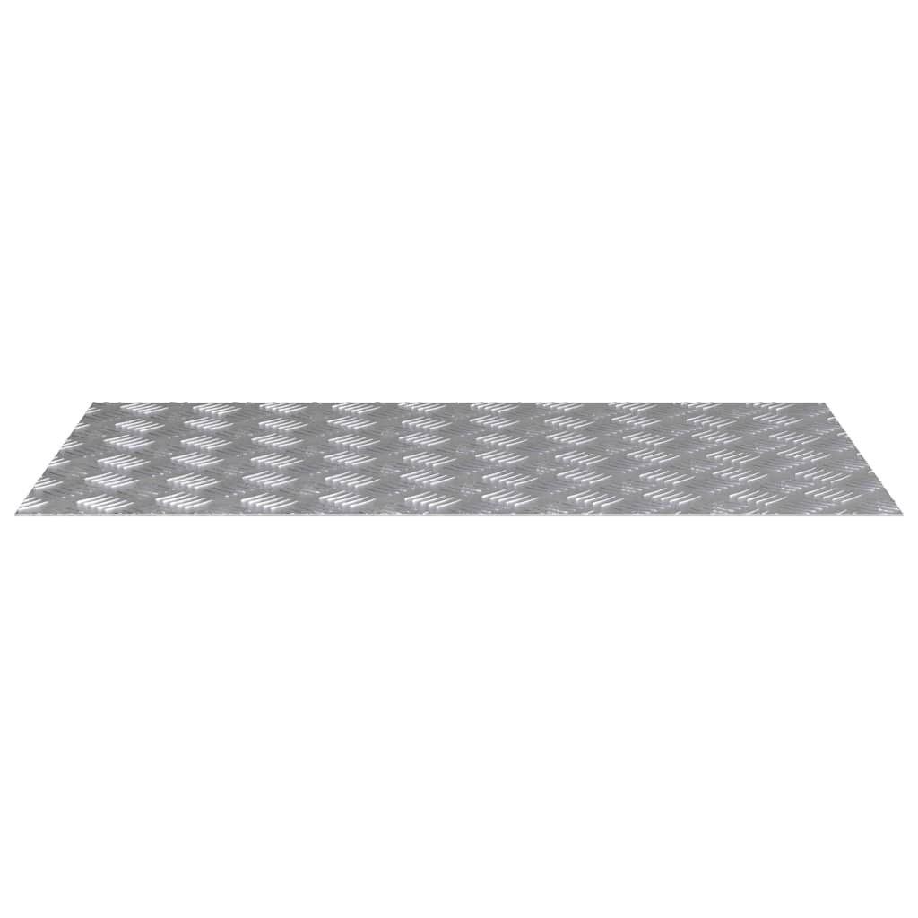 Trappe Tread Rektangulær 4 pcs Sølv 90 x 50 cm Aluminium