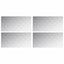 Trappe Tread Rektangulær 4 pcs Sølv 100 x 50 cm Aluminium