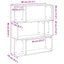 bogreol 80x24x96 cm konstrueret træ sort-eg