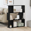 bogreol 80x24x96 cm konstrueret træ sort-eg