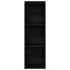bogreol 36x30x114 cm konstrueret træ sort-eg