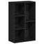 bogreol 50x25x80 cm konstrueret træ sort-eg