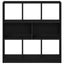 bogreol 97,5x29,5x100 cm konstrueret træ sort-eg
