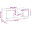 tv-bord 102x30x37,5 cm konstrueret træ sort egetræsfarve