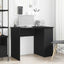 skrivebord 100x55x75 cm konstrueret træ sort egetræsfarve