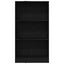 bogreol 60x24x109 cm konstrueret træ sort egetræsfarve