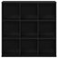 bogskab sort egetræ 98x29x97,5 cm konstrueret træ