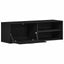 TV-skab sort egetræ 120x34x37 cm konstrueret træ