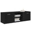 TV-skab sort egetræ 120x34x37 cm konstrueret træ
