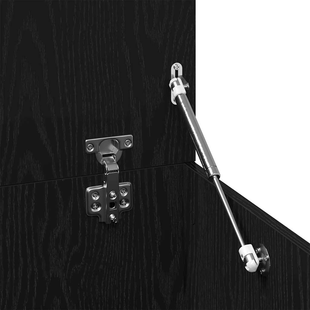 Sofabord Sort eg 150 x 50 x 35 cm Konstrueret træ