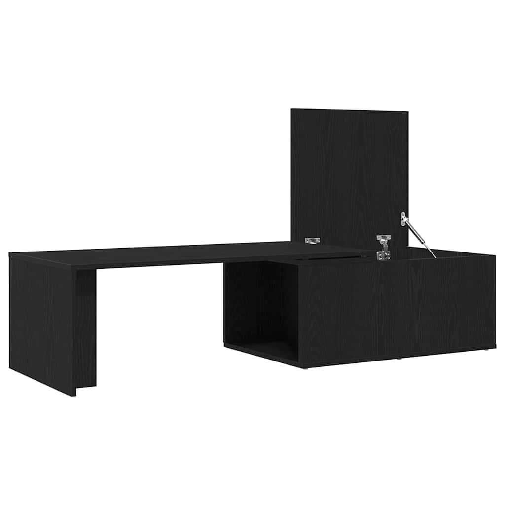 Sofabord Sort eg 150 x 50 x 35 cm Konstrueret træ