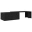 Sofabord Sort eg 150 x 50 x 35 cm Konstrueret træ