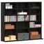cd-reol 100x23x89,5 cm konstrueret træ sort-eg