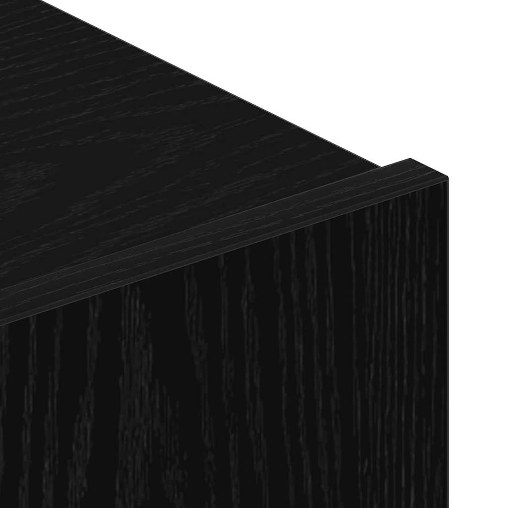 TV-skab Vægmonteret Sort eg 80 x 30 x 30 cm Konstrueret træ