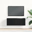 TV-skab Vægmonteret Sort eg 80 x 30 x 30 cm Konstrueret træ