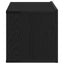 TV-skab Vægmonteret Sort eg 80 x 30 x 30 cm Konstrueret træ