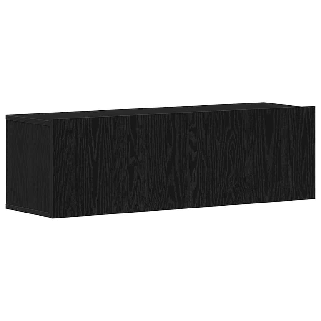 TV-skab Vægmonteret Sort eg 100 x 30 x 30 cm Konstrueret træ