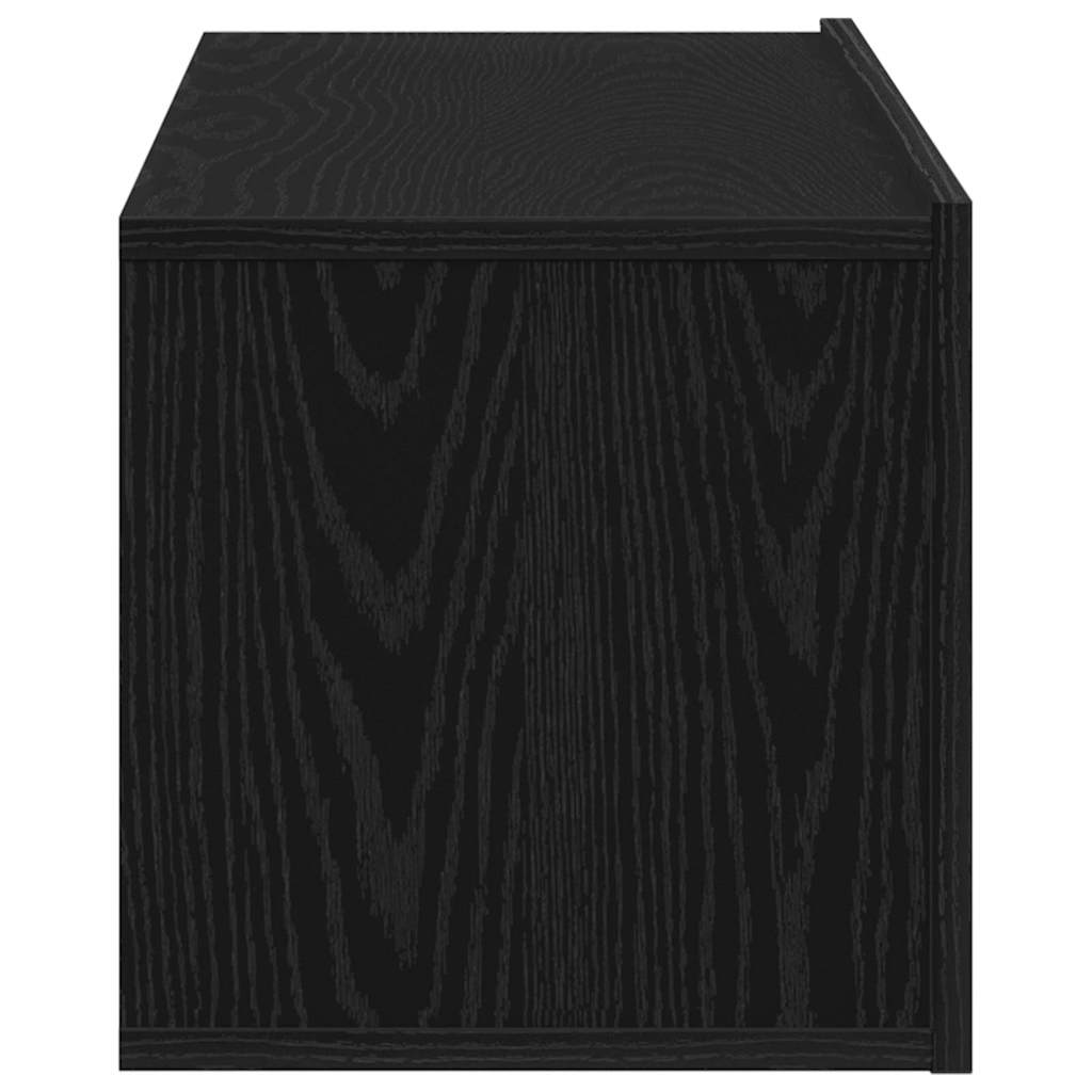 TV-skab Vægmonteret Sort eg 100 x 30 x 30 cm Konstrueret træ