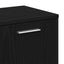 bogreol 90x28x90 cm konstrueret træ sort egetræsfarve