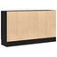 Sideboard Sort eg 120 x 30,5 x 70 cm Konstrueret træ