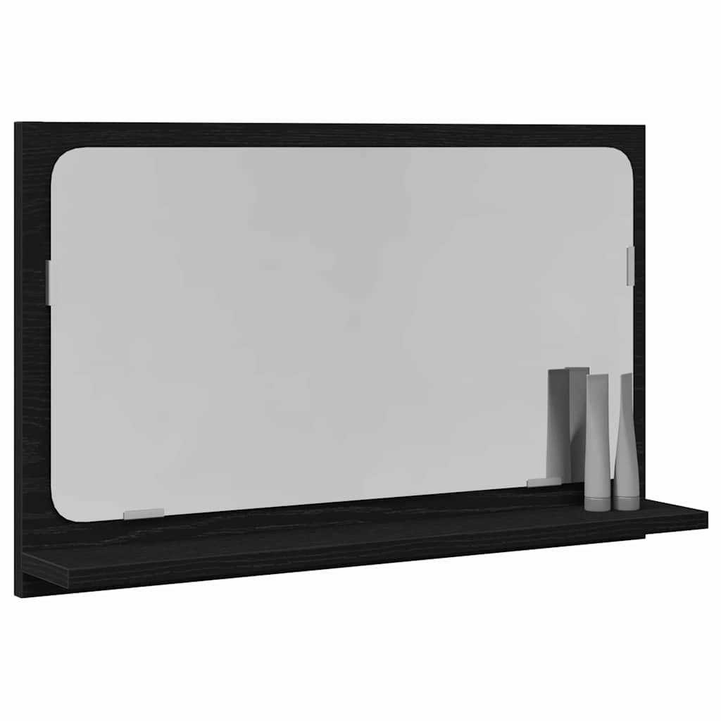 Spejlhylde Sort eg 60 x 10,5 x 37 cm Konstrueret træ