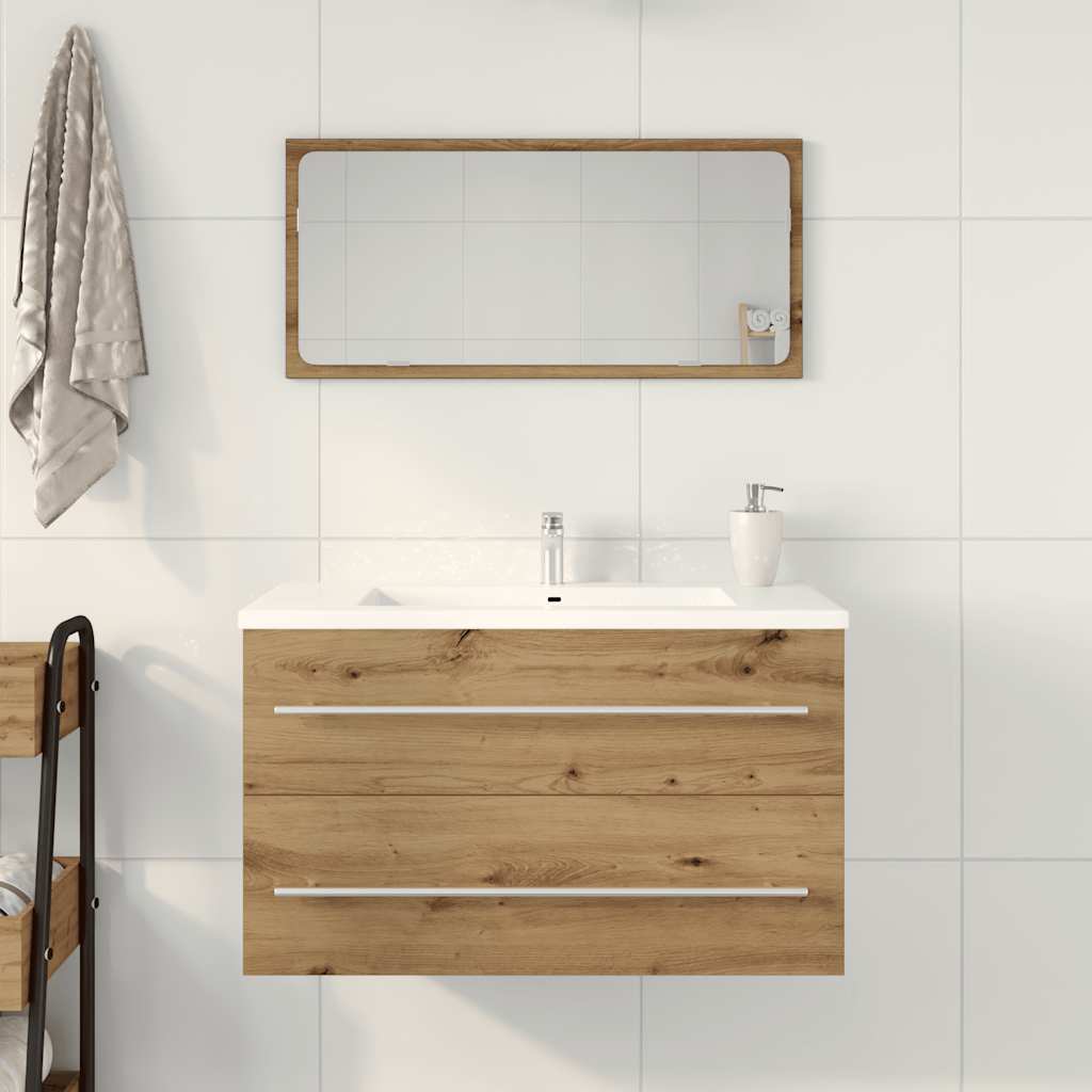 underskab til håndvask 80x38,5x48 cm konstrueret træ kunsteg
