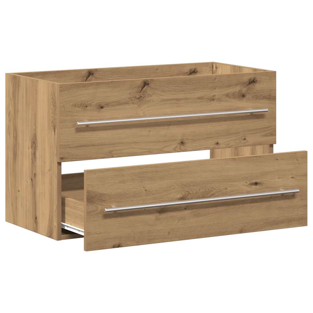 underskab til håndvask 80x38,5x48 cm konstrueret træ kunsteg