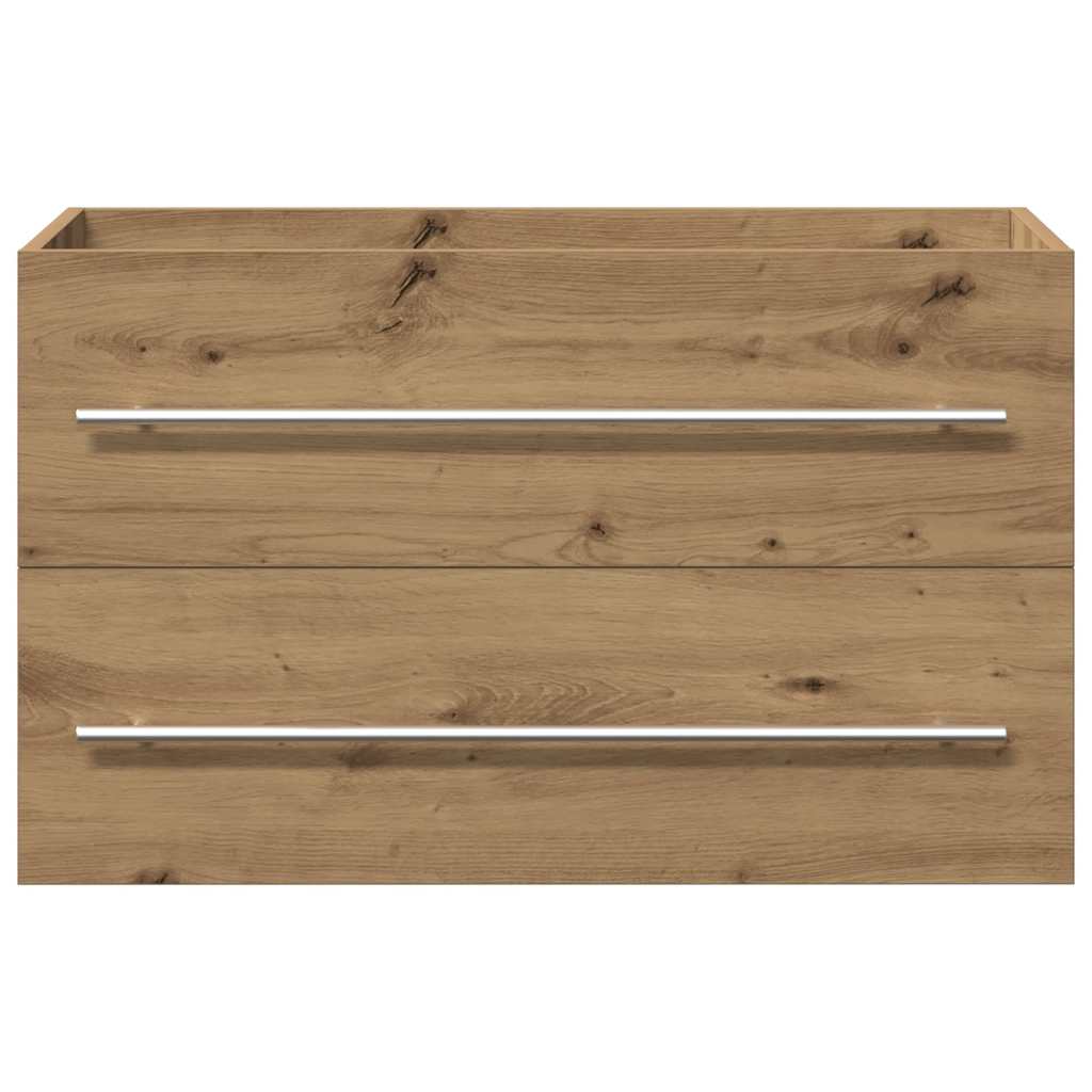 underskab til håndvask 80x38,5x48 cm konstrueret træ kunsteg