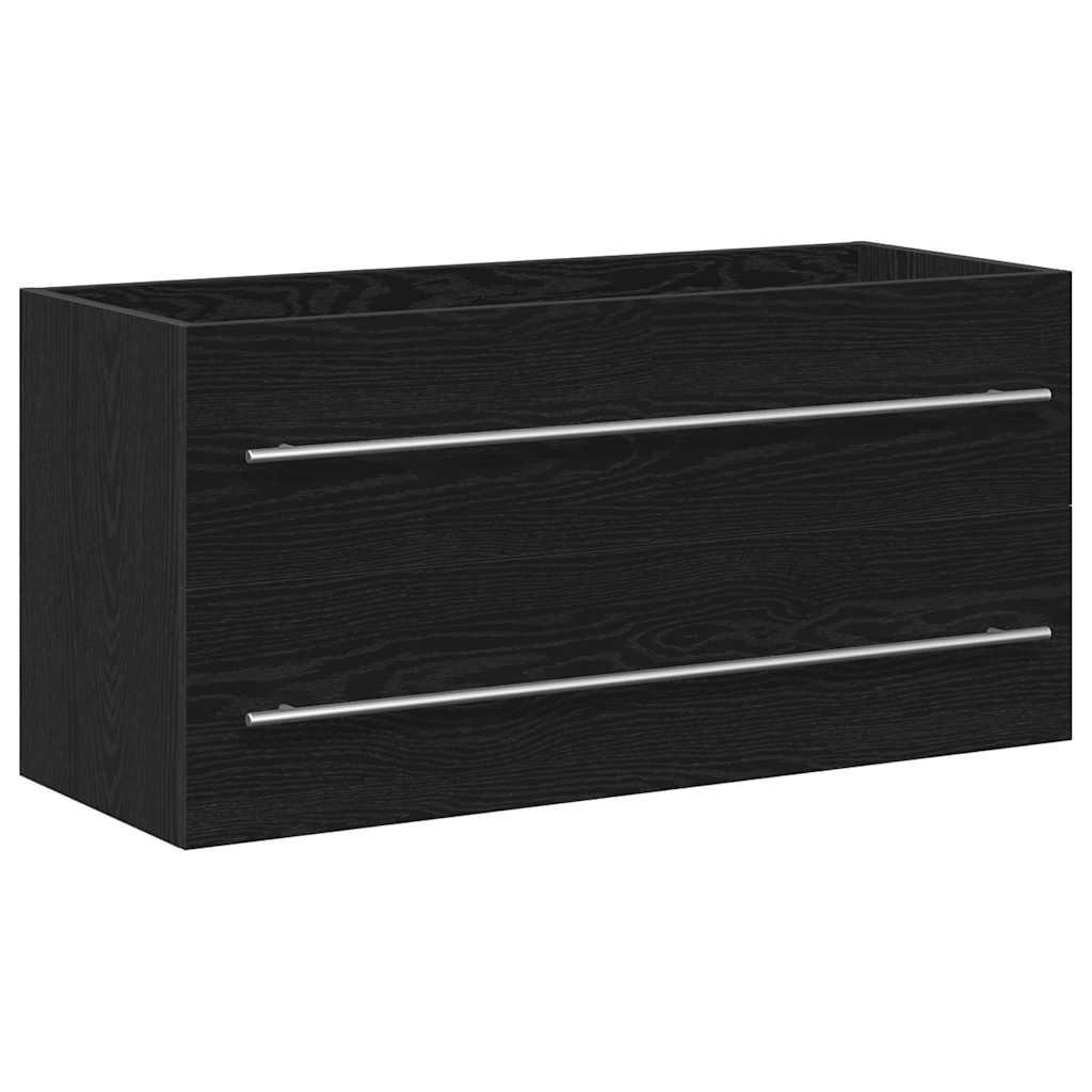 underskab til håndvask 100x38,5x48 cm konstrueret træ sort eg