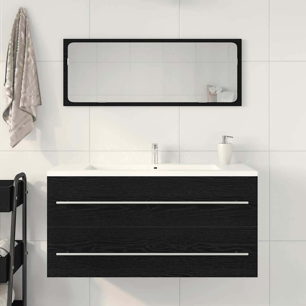 underskab til håndvask 100x38,5x48 cm konstrueret træ sort eg