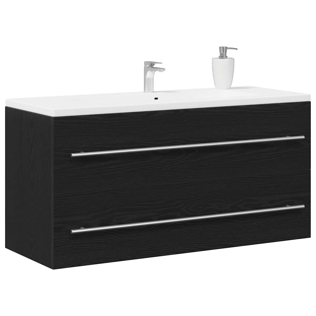 underskab til håndvask 100x38,5x48 cm konstrueret træ sort eg
