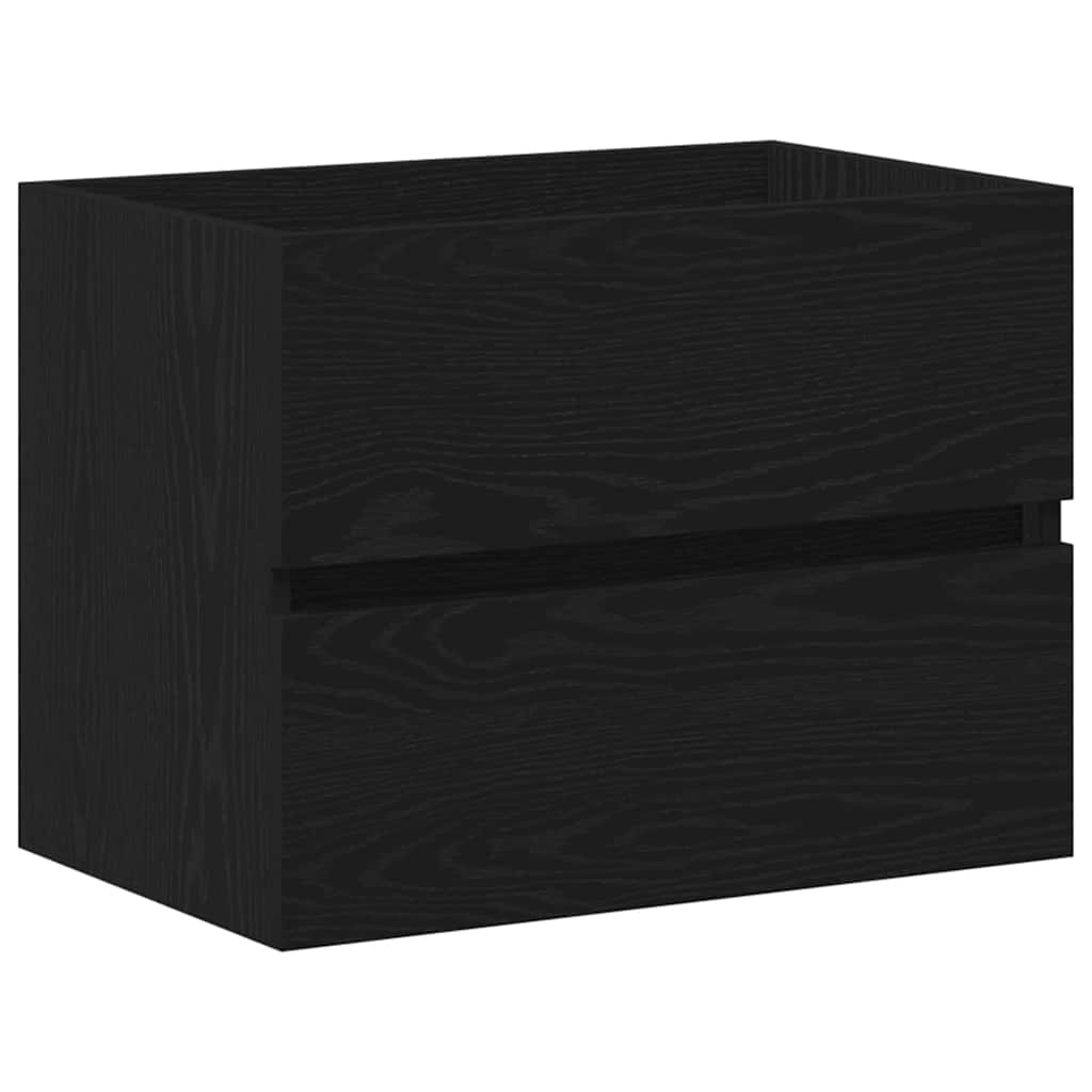 underskab 60x38,5x45 cm konstrueret træ sort egetræsfarve
