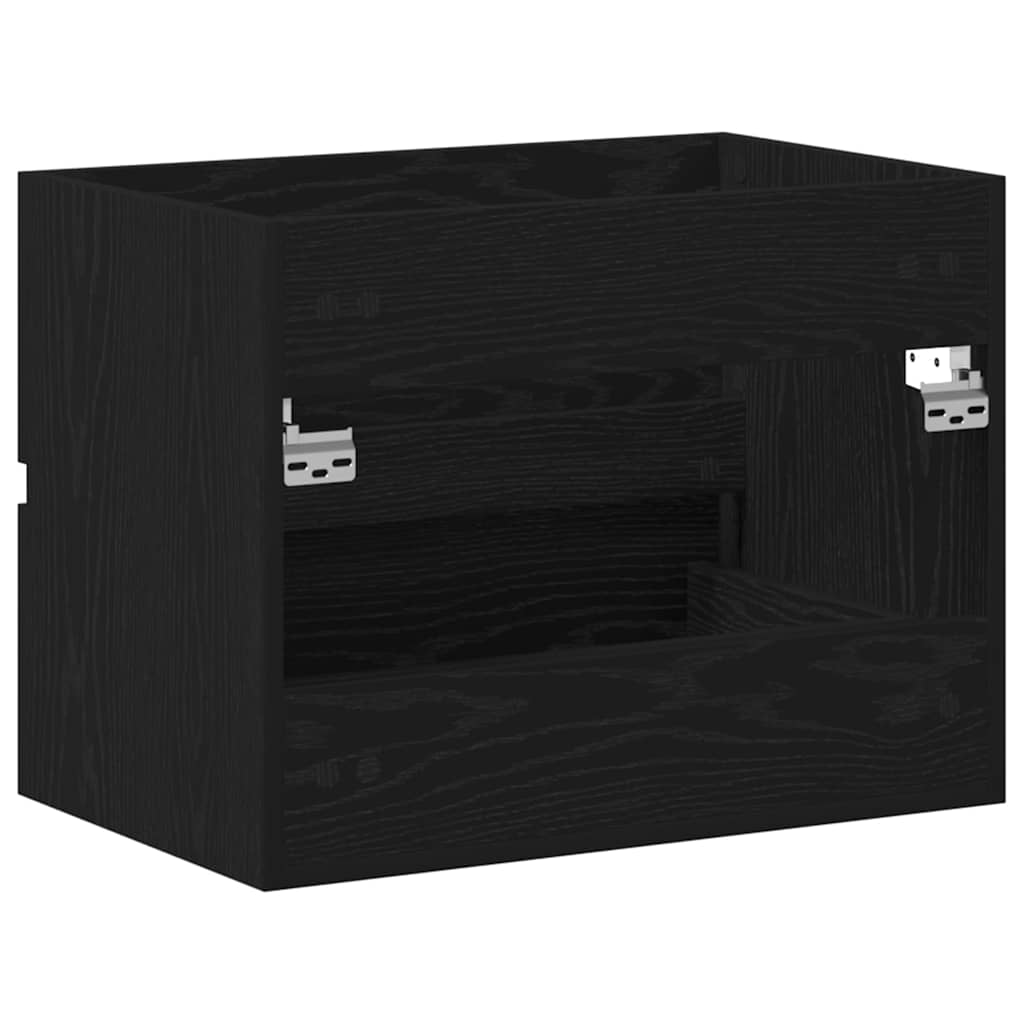 underskab 60x38,5x45 cm konstrueret træ sort egetræsfarve