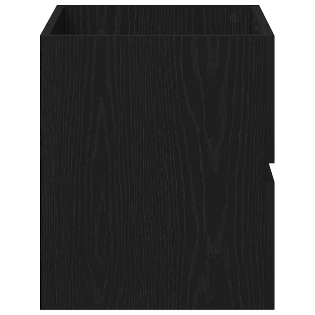 underskab 60x38,5x45 cm konstrueret træ sort egetræsfarve