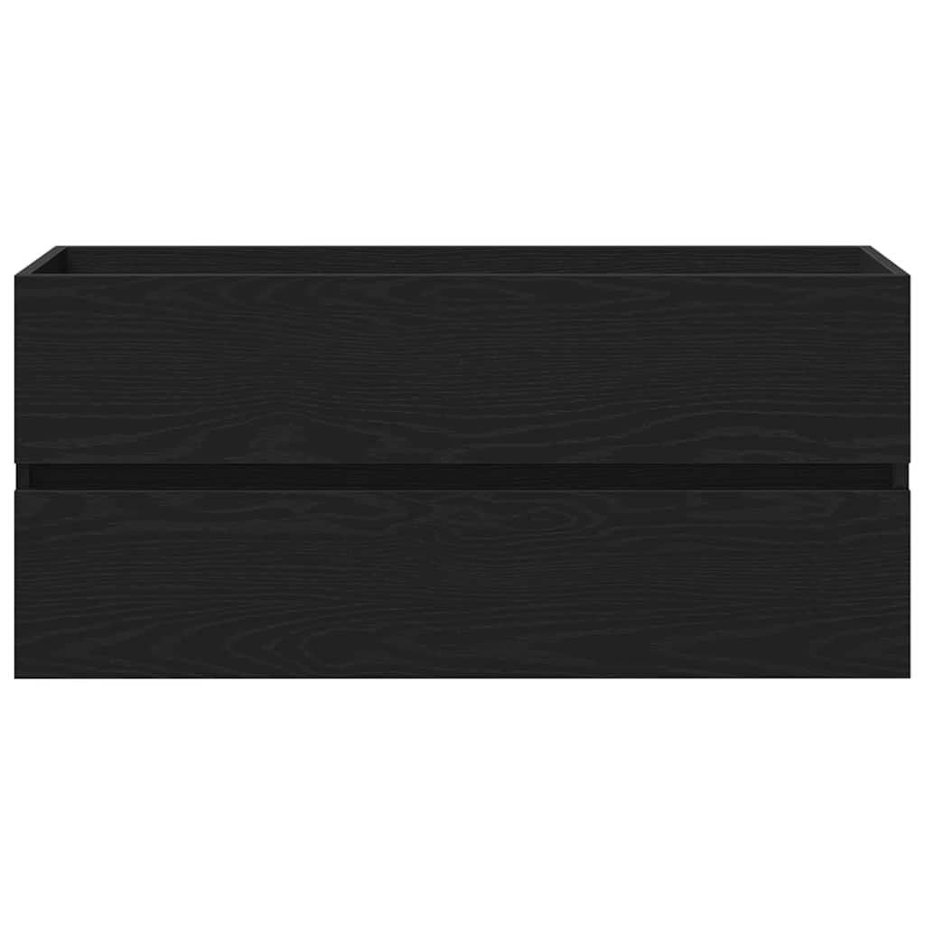 underskab 100x38,5x45 cm konstrueret træ sort egetræ