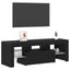 TV-skab med skuffe Sort eg 120 x 35 x 40 cm Konstrueret træ