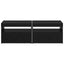 TV-skab med LED 2 pcs Sort eg 60 x 35 x 40 cm Konstrueret træ