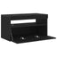 TV-skab med LED Sort eg 75 x 35 x 40 cm Konstrueret træ