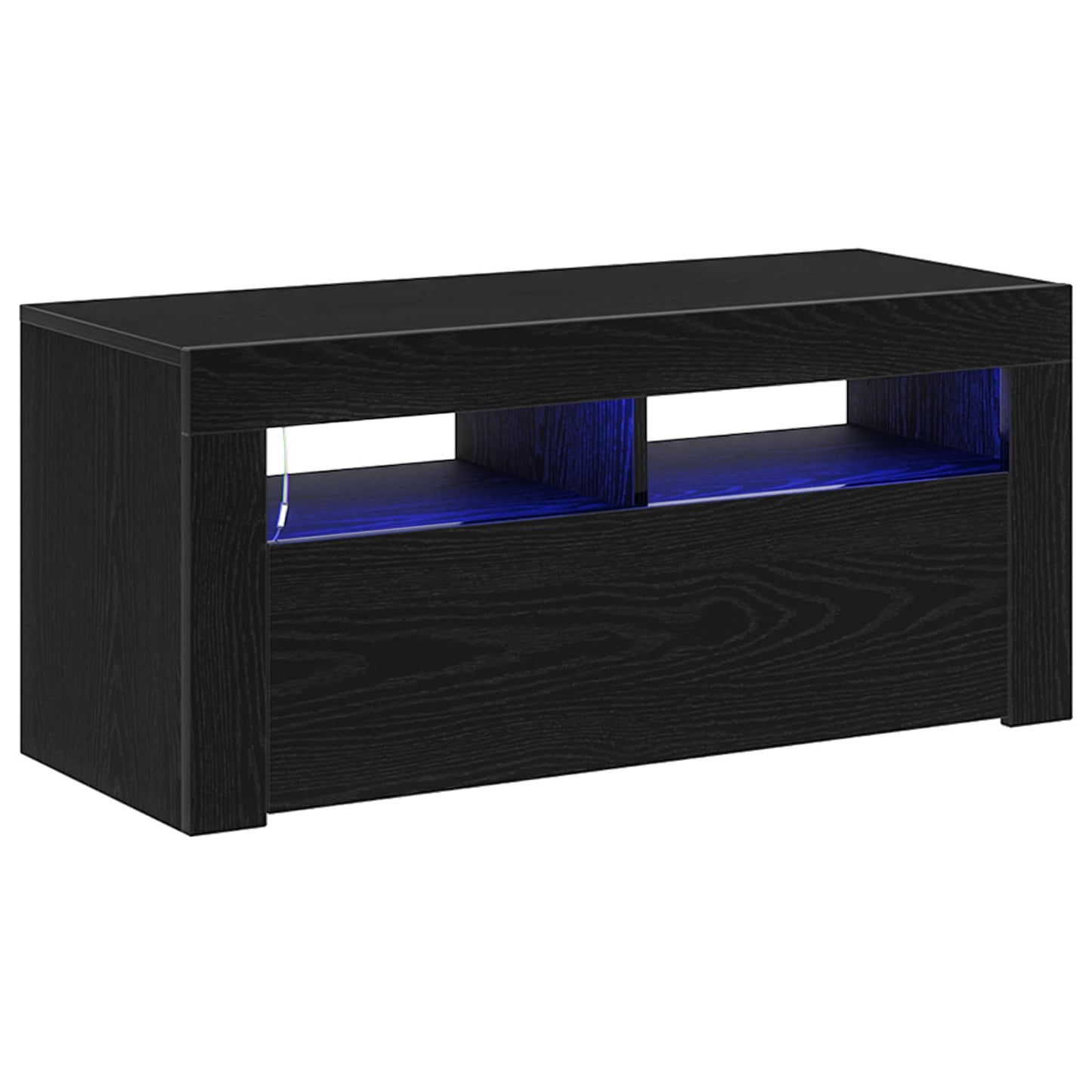 TV-skab Sort eg 90 x 35 x 40 cm Konstrueret træ