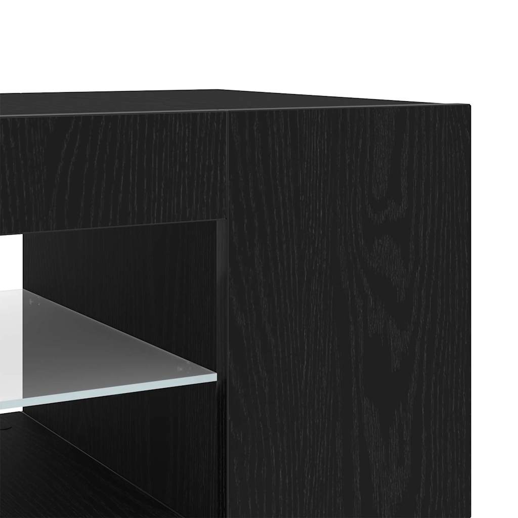 TV-skab Sort eg 135 x 39 x 30 cm Konstrueret træ