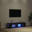 TV-skab Sort eg 135 x 39 x 30 cm Konstrueret træ