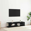 TV-skab Sort eg 135 x 39 x 30 cm Konstrueret træ