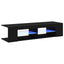 TV-skab Sort eg 135 x 39 x 30 cm Konstrueret træ