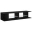 TV-skab Sort eg 135 x 39 x 30 cm Konstrueret træ
