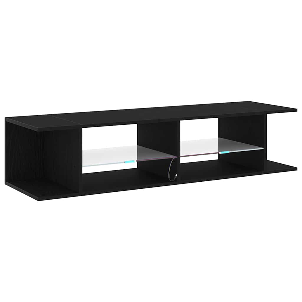 TV-skab Sort eg 135 x 39 x 30 cm Konstrueret træ