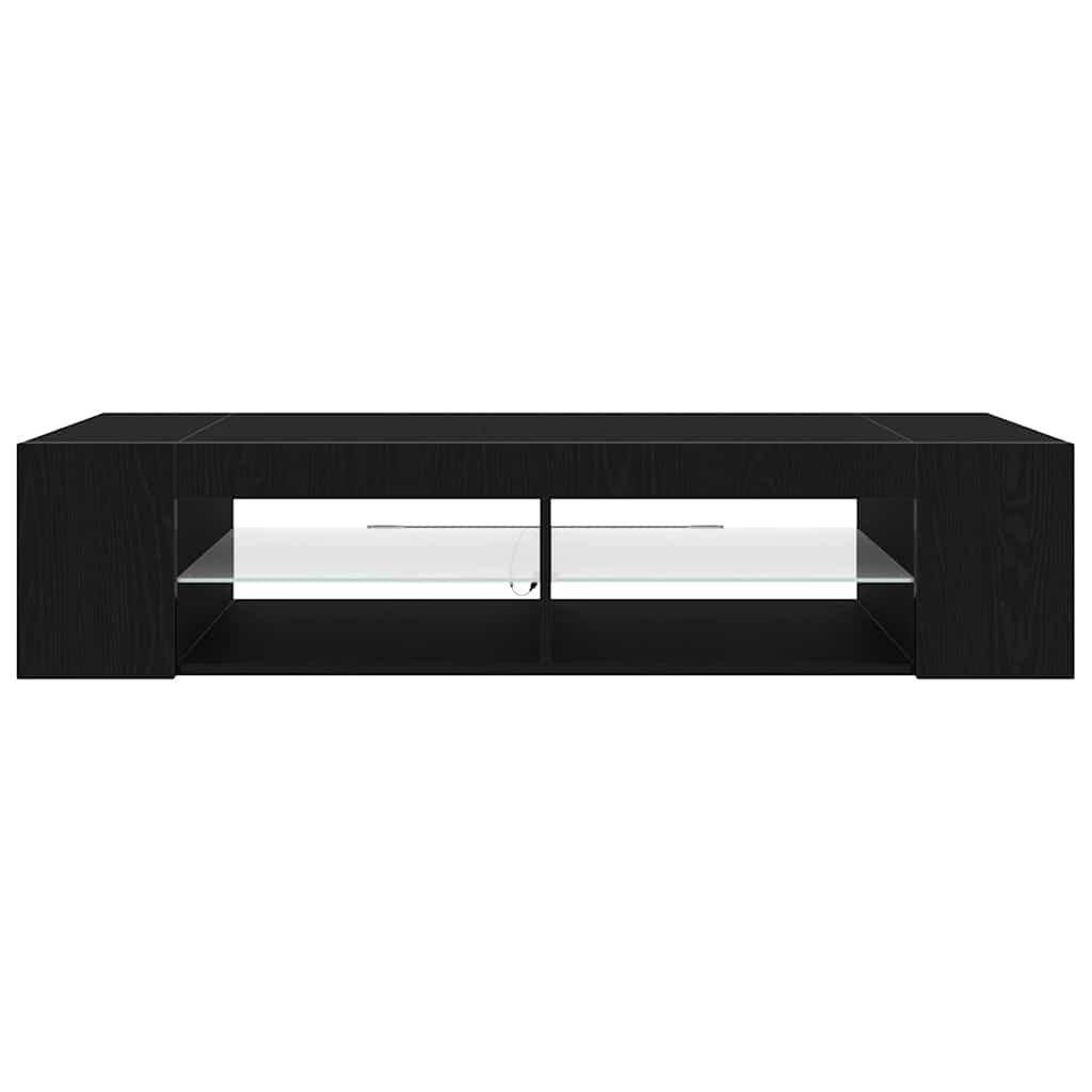 TV-skab Sort eg 135 x 39 x 30 cm Konstrueret træ